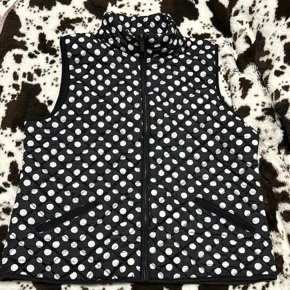 Jade and ivory by 26 international, Black and White Polka Dot Vest - Picture 1 of 4